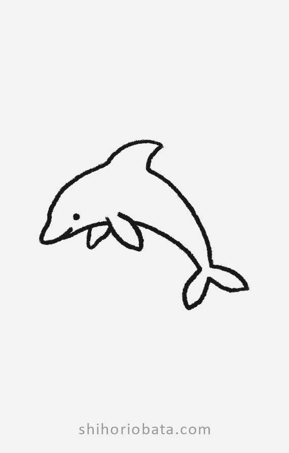 dolphin drawing