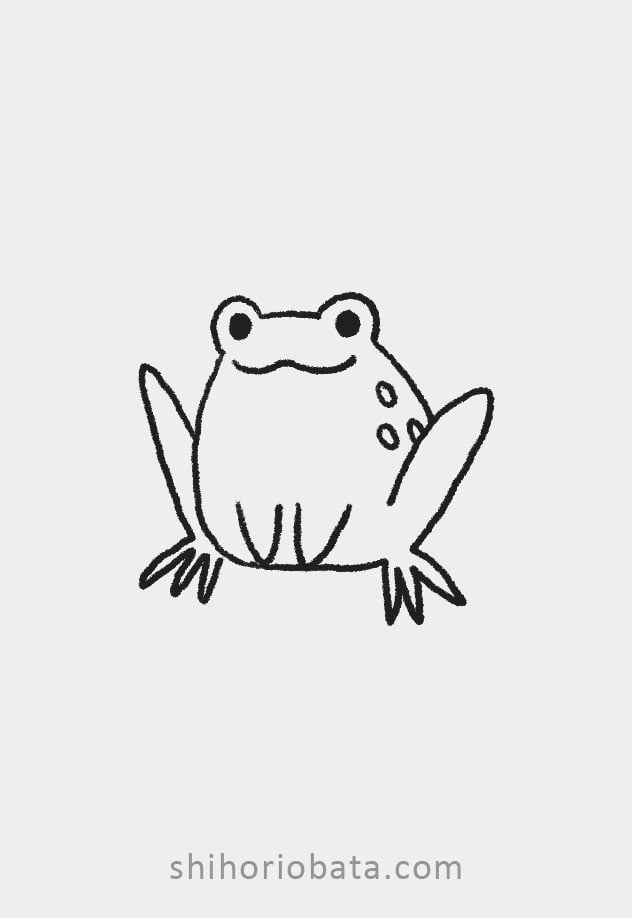 frog drawing