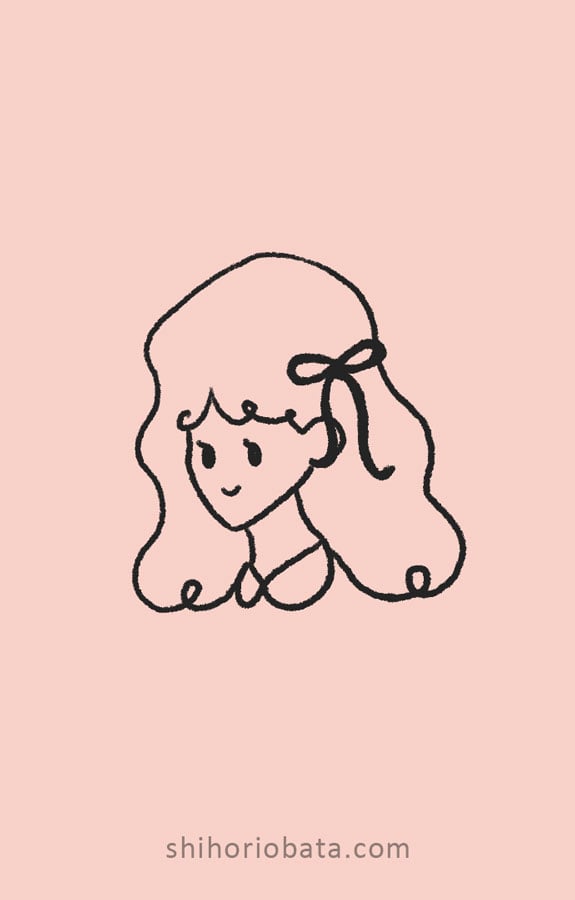 girl drawing easy