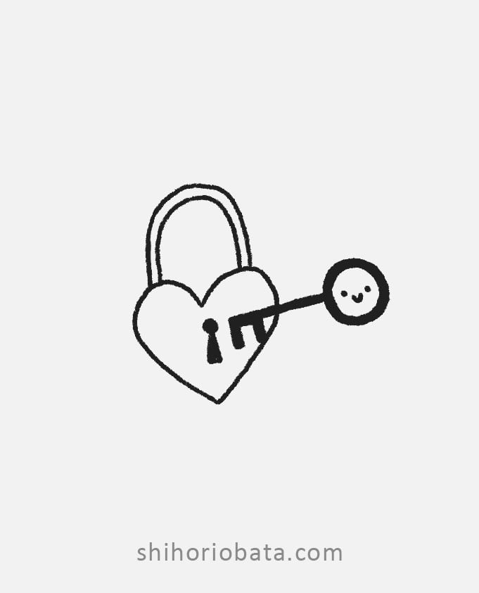 lock and key draiwng