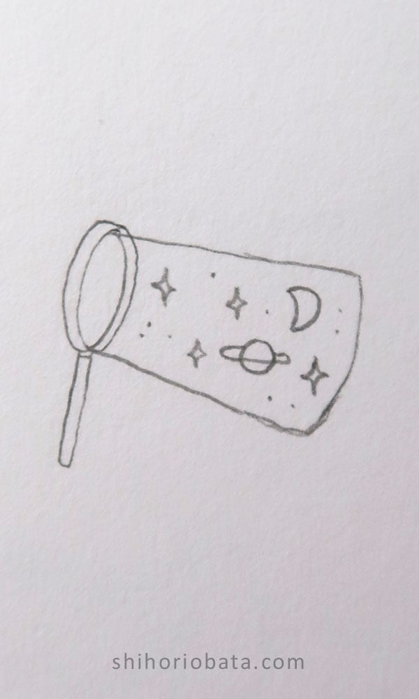 magnifying glass drawing