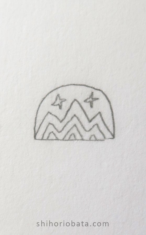 mountain drawing easy