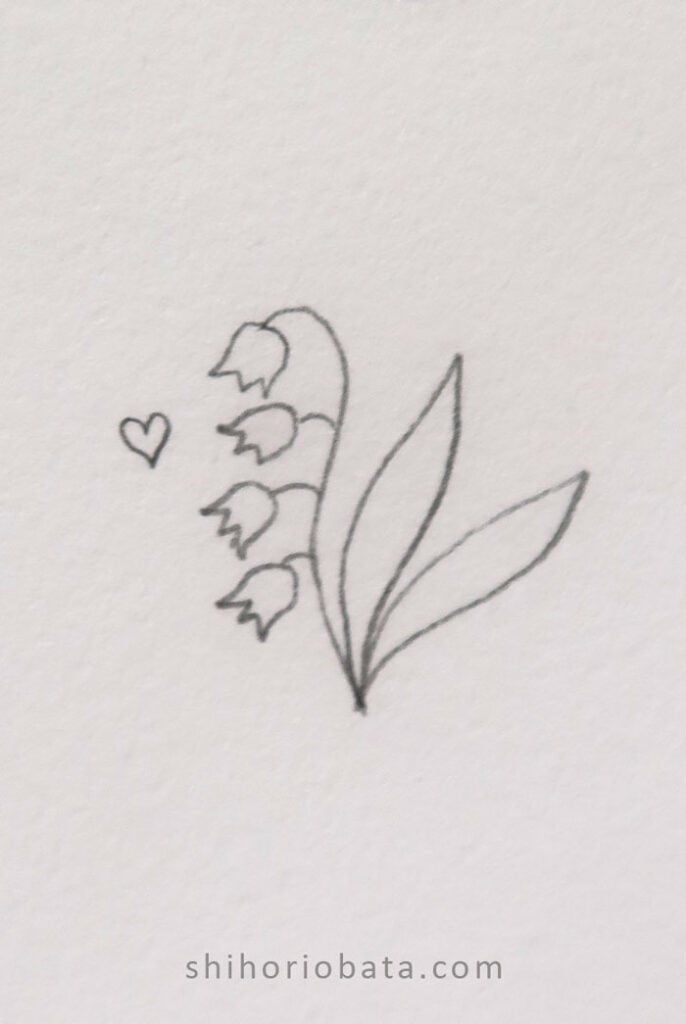 lily of the valley drawing