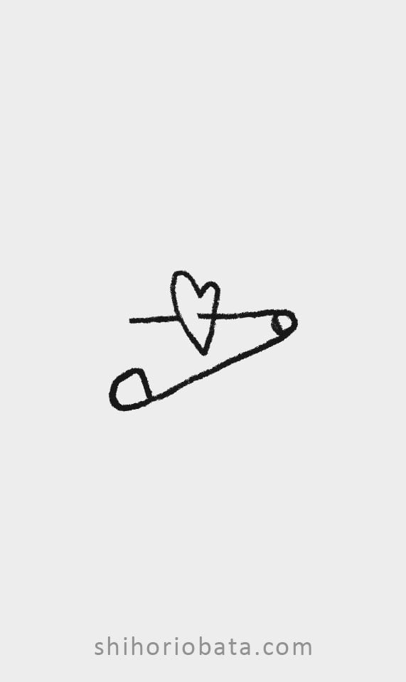 safety pin draiwng