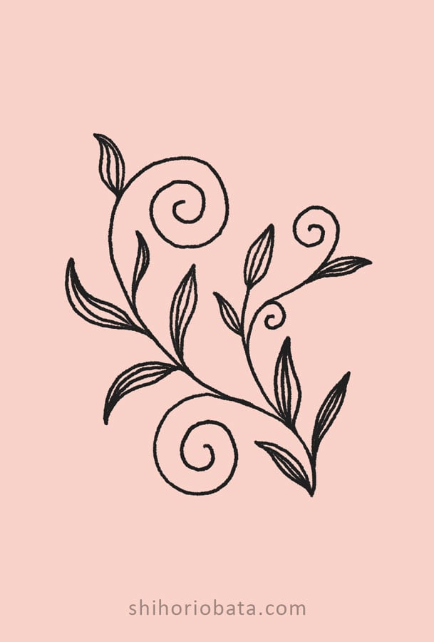 vine drawing