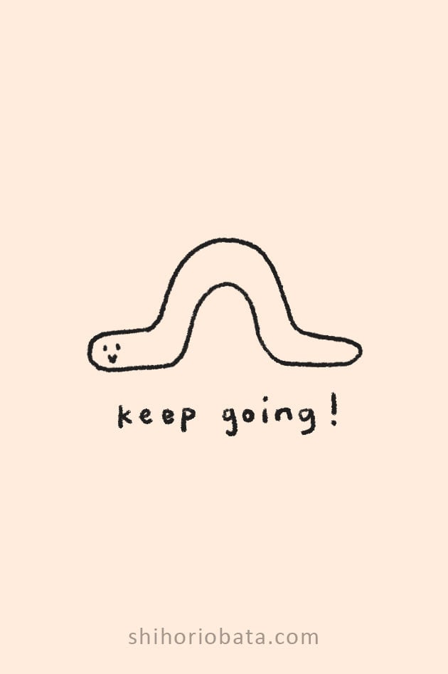 worm drawing