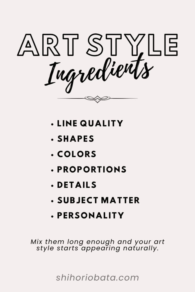 art style ingredients