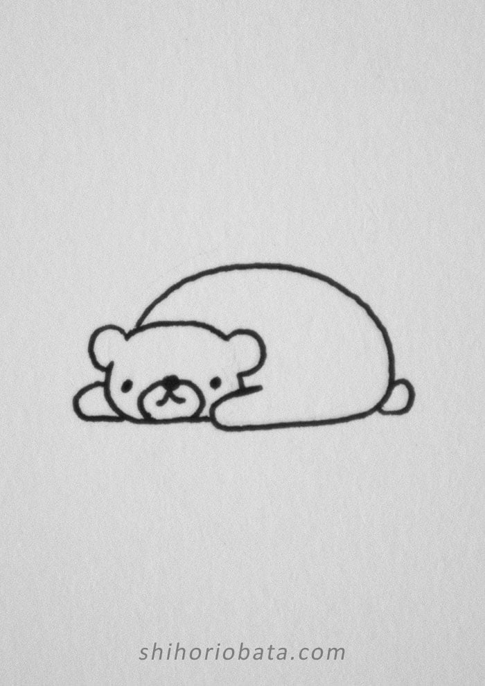 bear drawing easy