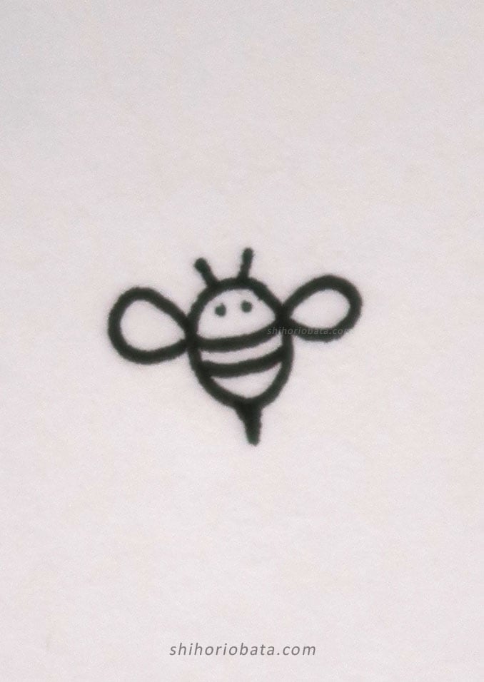 bee drawing easy