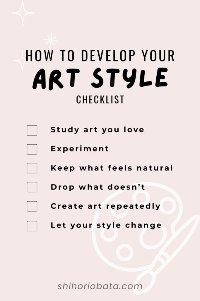 develop your art style checklist