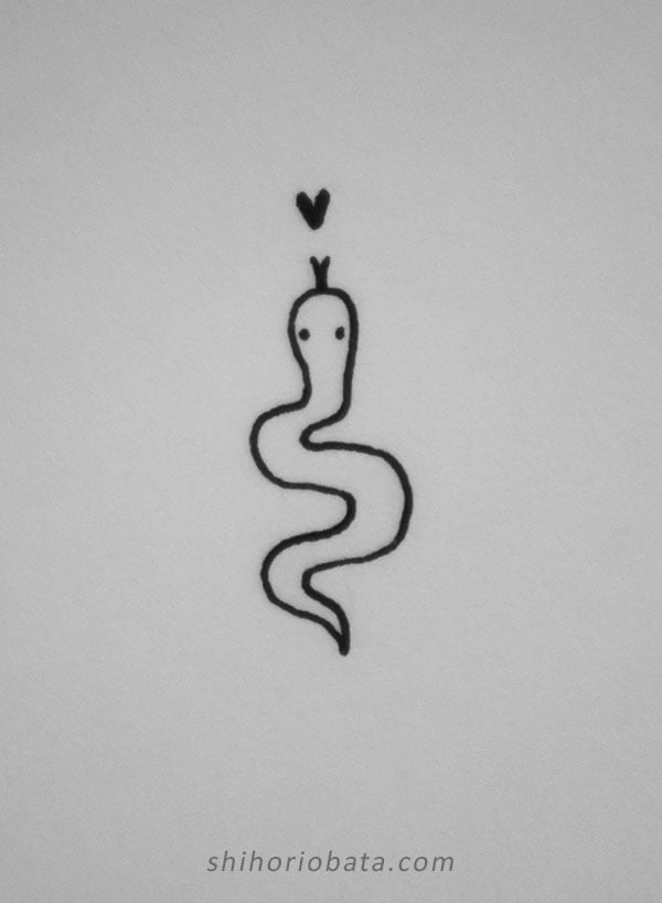 snake drawing