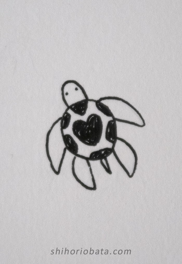 sea turtle drawing