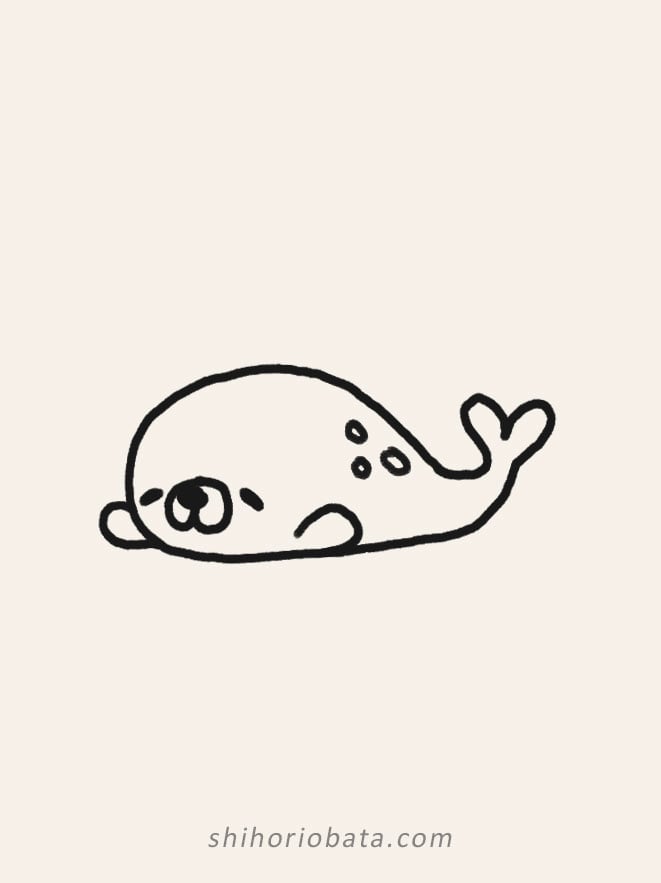 seal drawing easy